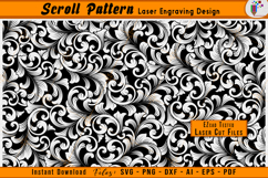 Custom Scrollwork Pattern Firearms Laser Engraving Design