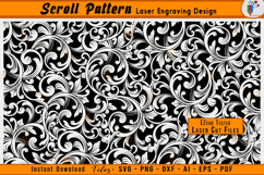 Custom Scrollwork Pattern Firearms Laser Engraving File