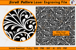 Custom Scrollwork Pattern Laser Engraving File Scroll SVG
