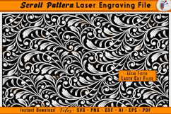 Custom Scrollwork Pattern Laser Engraving File Scroll SVG