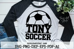 Custom Name Soccer SVG, Soccer svg, Soccer Ball Clipart Product Image 3