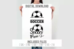 Custom Soccer Name and Number SVG | Soccer Mom Svg Cut Files Product Image 2