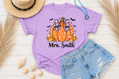 Custom Teacher Halloween Pumpkin Sublimation PNG Product Image 3
