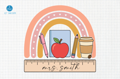 CUSTOM Teacher Name Png, Teacher Name Frame Png Product Image 1
