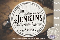 Vintage Sign Bundle | Family Sign Svg | Round Door Signs Product Image 4