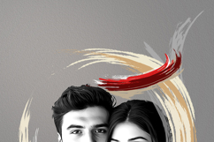 Custom Wedding Portrait Art Illustration Photo Effect Product Image 4