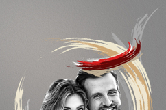 Custom Wedding Portrait Art Illustration Photo Effect Product Image 7