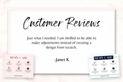 Editable Resin Care Card Template Resin Marketing Resin Card Product Image 4