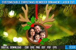 Personalized Hanging Tree Toy Laser Cut | Christmas Reindeer Product Image 1
