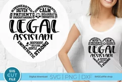 Transform your wardrobe with our Legal Assistant SVG design. Create unique shirts and tote bags for coworkers and friends using this customizable SVG file compatible with Cricut and Silhouette cutting machines.