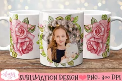 Add your own photo mug template PNG for sublimation Product Image 1