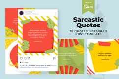 Sarcastic Quotes Canva Template Product Image 1