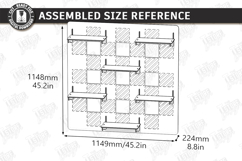 Modular Wooden Pegboard Wall Plant Organizer Laser Cut | CNC Product Image 22