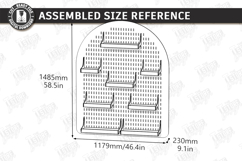 Modular Wooden Pegboard Wall Plant Organizer Laser Cut | CNC Product Image 8