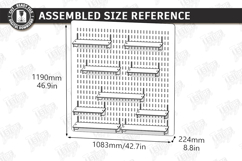 Modular Wooden Pegboard Wall Plant Organizer Laser Cut | CNC Product Image 16