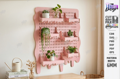 Modular Wooden Pegboard Wall Plant Organizer Laser Cut | CNC Product Image 17