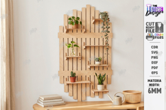 Modular Wooden Pegboard Wall Plant Organizer Laser Cut | CNC Product Image 19