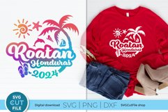 Add a touch of Roatan Honduras magic to your wardrobe with this SVG compatible with Cricut and Silhouette. Craft one-of-a-kind shirts and totes effortlessly.