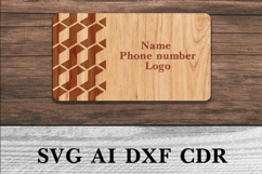 Business card with engraving. Plywood business card. Product Image 10