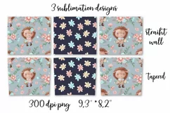 Cut Hedgehog sublimation design Skinny tumbler wrap design 