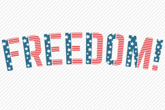 Freedom! SVG, Cut File, Patriotic Shirt Design, 4th of July Product Image 2
