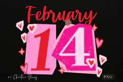 February 14 Valentine PNG Ransom Letter Product Image 4