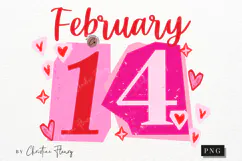 February 14 Valentine PNG Ransom Letter Product Image 5