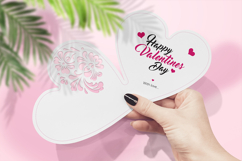 Cut-out Heart greeting card templates Product Image 2