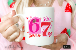 Funny 6 7 Valentine PNG Ransom Letter Product Image 2