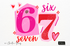 Funny 6 7 Valentine PNG Ransom Letter Product Image 5