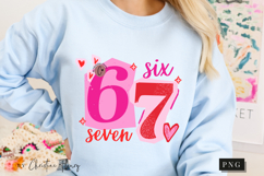 Funny 6 7 Valentine PNG Ransom Letter Product Image 9