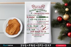 Cut Out Sugar Cookies Cream SVG ,Christmas SVG Design Product Image 1