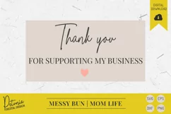 Woman In Messy Bun SVG | Mom Life SVG Product Image 4