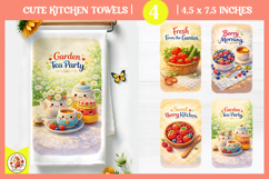 Cute Kawaii Kitchen Towels Bundle | 20 Summer Kitchen Towel Product Image 4