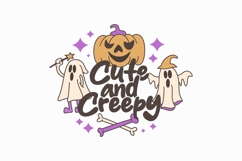 Funny Halloween Doodles T-shirt Designs Bundle Product Image 5