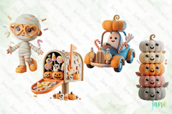 Cute 3D Halloween Clipart Product Image 1