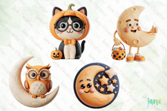 Cute 3D Halloween Clipart Product Image 1