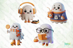 Cute 3D Halloween Clipart Product Image 1