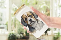 Adorable Dog Watercolor Glass Can Wraps Product Image 2