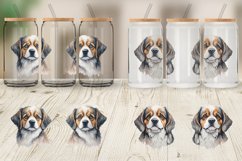 Adorable Dog Watercolor Glass Can Wraps Product Image 4