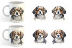 Adorable Dog Watercolor | Mug sublimation design Product Image 3