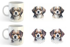 Adorable Dog Watercolor | Mug sublimation design Product Image 6