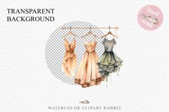 Cute Aesthetic Woman Dress Clothes Hanging on a Line Clipart Art Image Decor  Watercolor Transparent Print illustration sublimation printable digital  watercolor Cozy floral Aesthetic dresses on a line, floral fashion clipart, vintage woman clothes