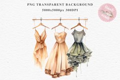 Cute Aesthetic Woman Dress Clothes Hanging on a Line Clipart Art Image Decor  Watercolor Transparent Print illustration sublimation printable digital  watercolor Cozy floral Aesthetic dresses on a line, floral fashion clipart, vintage woman clothes