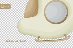 Cute Airplane Toy Watercolor Clipart Product Image 3