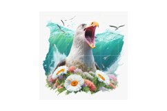 Cute Albatros |Cute Albatros Watercolor Drawing | Albatros Product Image 3