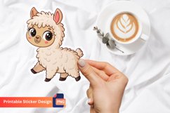 Cute Alpaca Sticker, Adorable Alpaca Sticker, Cute Animal Product Image 1