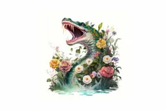Cute Anaconda | Anaconda Watercolor | Anaconda illustration Product Image 3