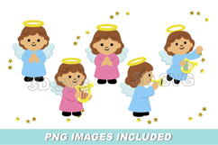 Cute Angels Elements 3D SVG Product Image 4