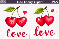 Funny Cherry Clipart | Love Valentine Clipart Product Image 1